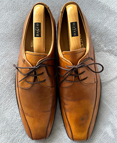Barker men tan leather derby - tan,