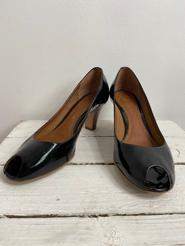 Clarks womens black - black, patent