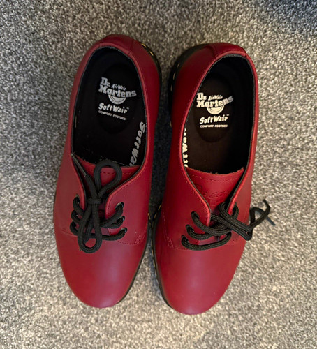 Martens red leather - dr.,