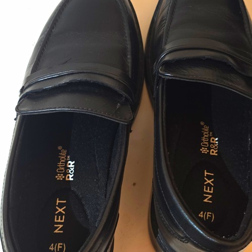 Next black leather slip - black,