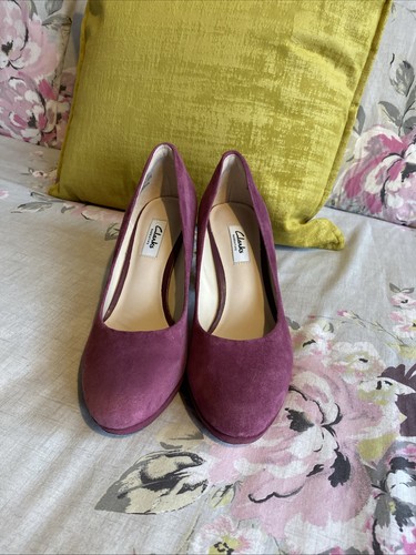 Clarks suede platform shoes - clarks,