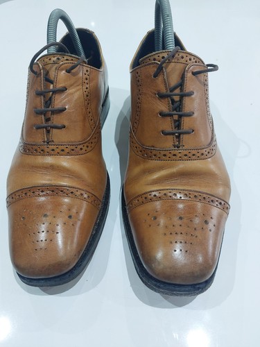 Barker tan oxford style - tan, semi