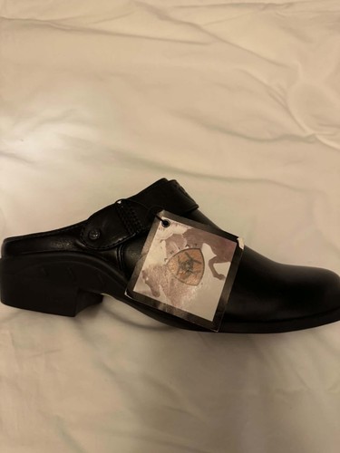 Ariat black leather slip - leather, slip-on