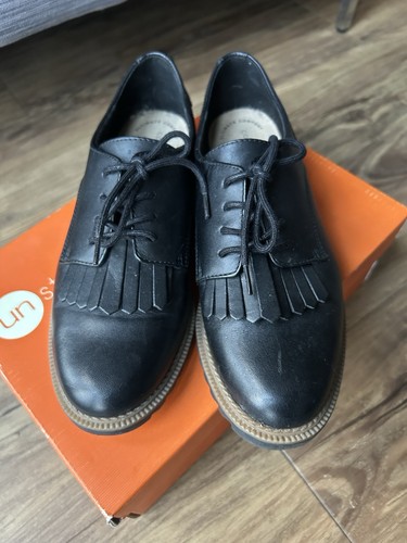 Ladies clarkes black leather - ladies,