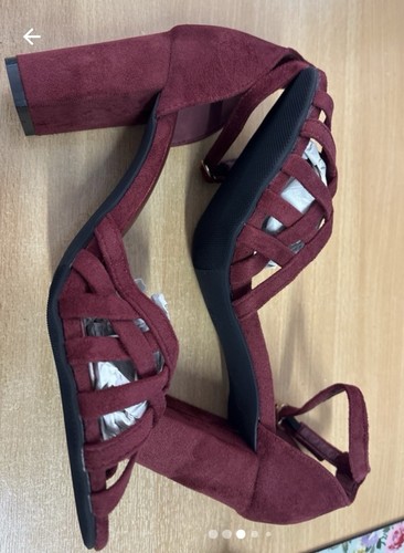 Burgundy ladies shoes size - shoes,