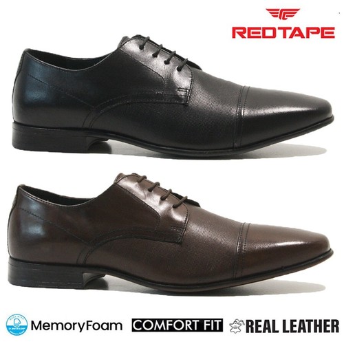 Mens red tape - tape, leather