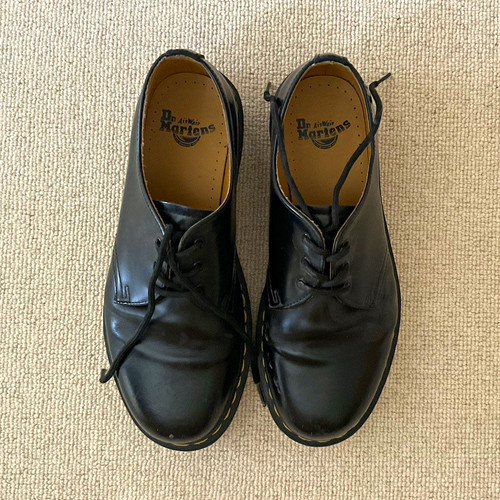 Martens black leather - martens,
