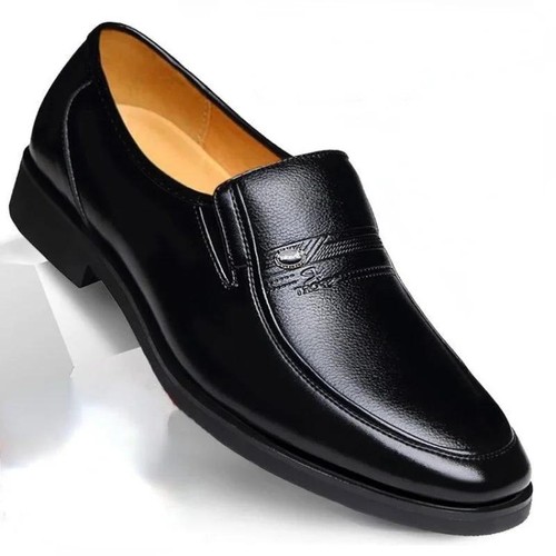 Men leather dress loafers - leather,