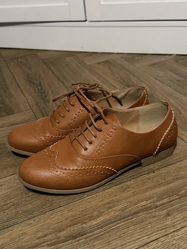 Ajvani women brown wingtip - brown,
