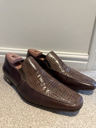 Balmain men brown leather - men's,