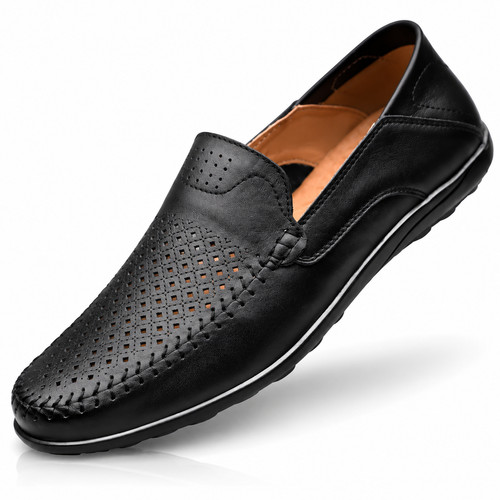 Men genuine leather loafers - men's,