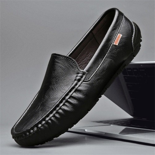 New men leather driving - new, men's