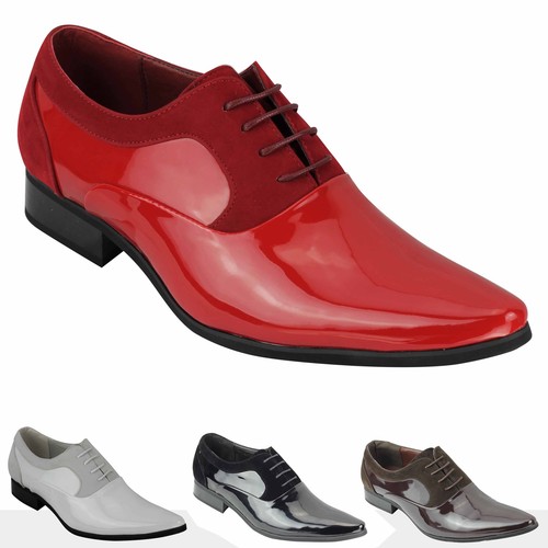Mens shiny patent leather line - leather,