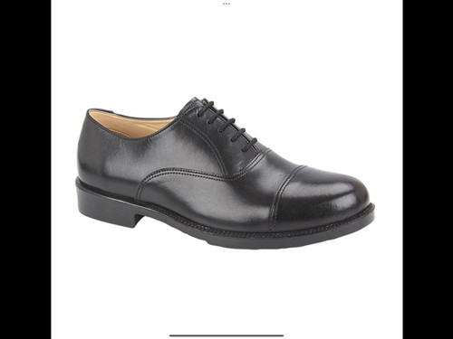 Black leather cadet shoes - black,