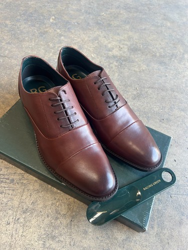 Mens brown leather lace - brown,