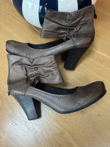 Tamaris leather heeled ankle - leather,