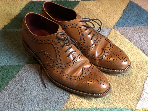 Loake men brown leather - brown,