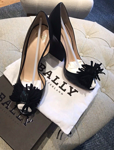 Bally black leather - bally, peep