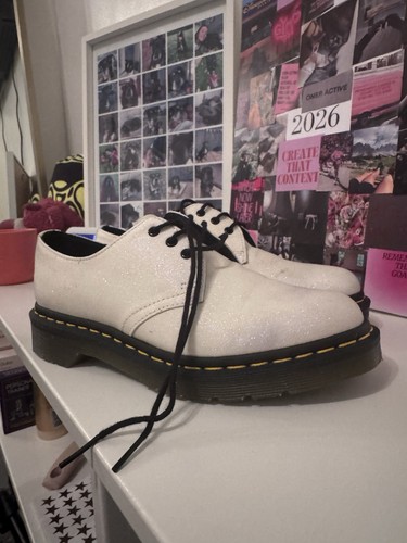 Martens ivory glitter lace - martens,