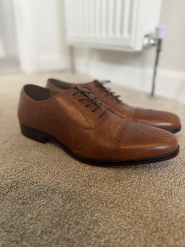 Men brown leather shoes size - men's,