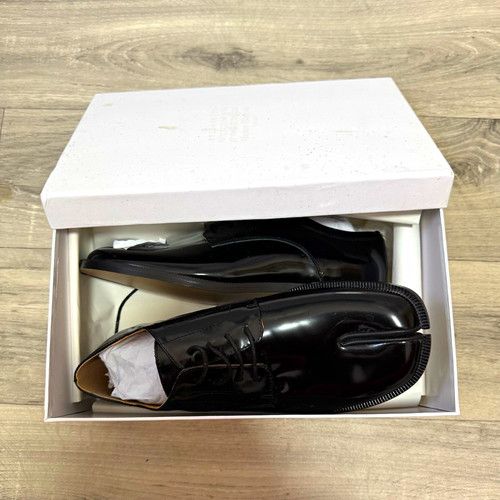 Men tabi black leather - black,