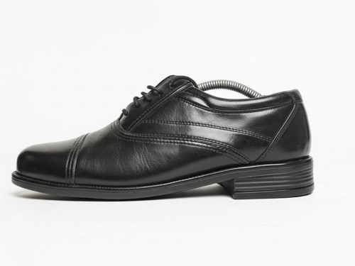 Clarks black leather oxford - leather,
