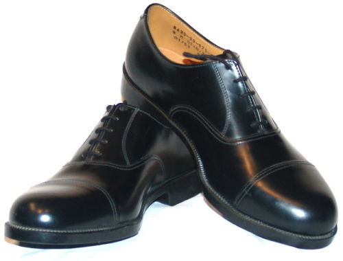 Mens black leather - black, parade